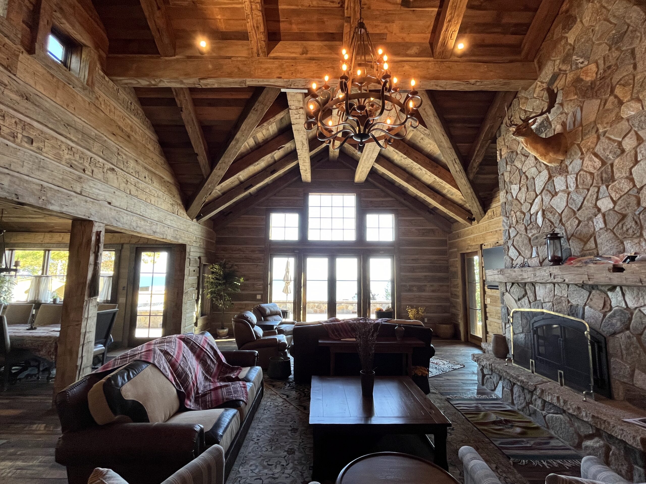 Interior Log Home Kit.